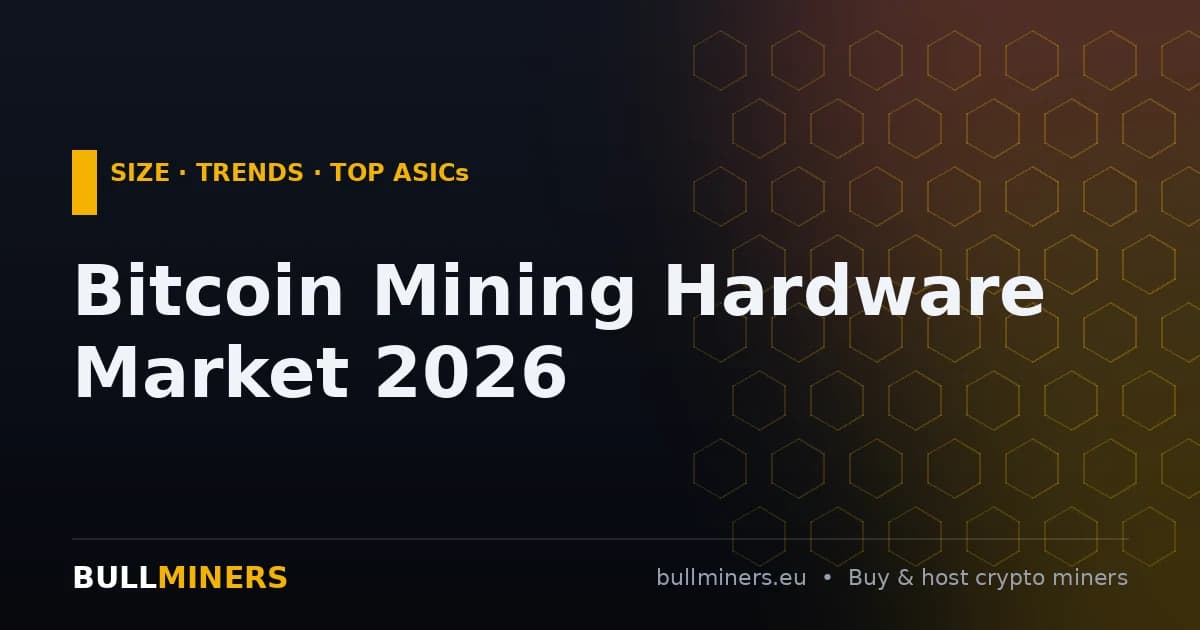 Bitcoin Mining Hardware Market 2026: Size, Trends & the Top ASICs